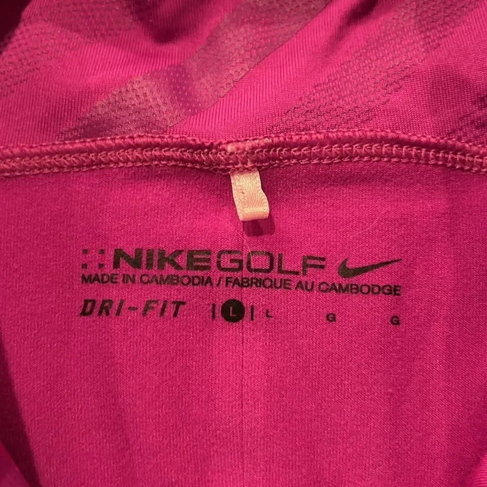 Nike golf dri fit purple‎ long sleeve polyester shirt